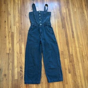 levi's black denim jumpsuit